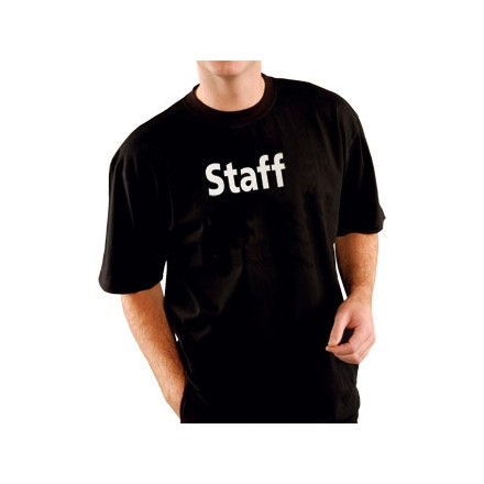 Kitchen Staff Team T-Shirt Black Extra Large XL fit 48"-50"